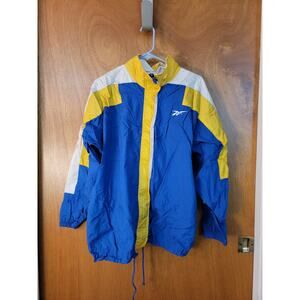 Vintage 90s Rebook Windbreaker Jacket Large Full zip